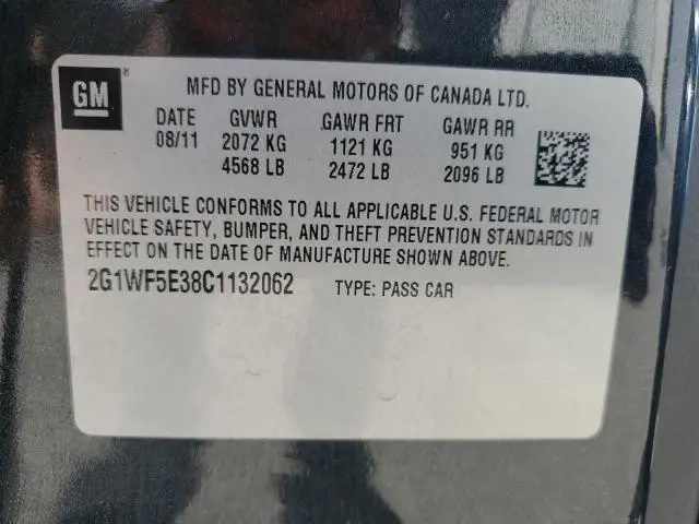 2012 CHEVROLET IMPALA LS  