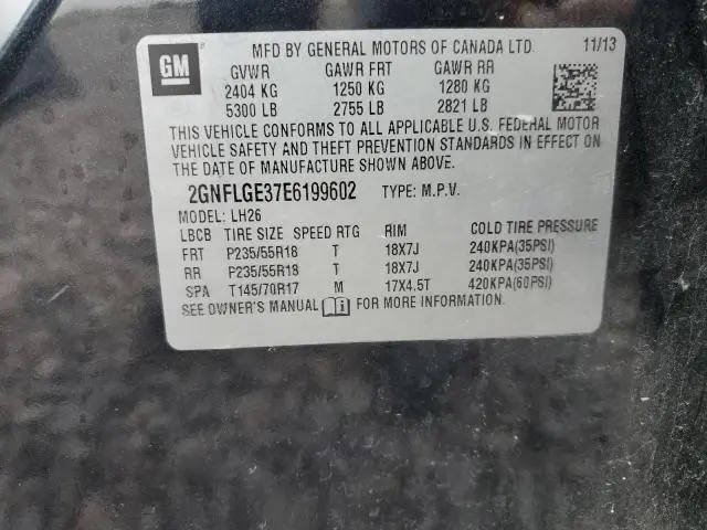 2014 CHEVROLET EQUINOX LT