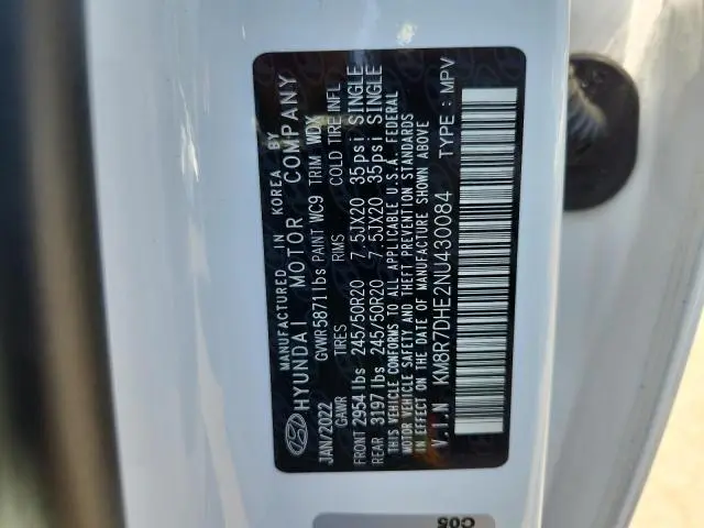 2022 HYUNDAI PALISADE CALLIGRAPHY