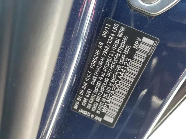 2012 PORSCHE CAYENNE S  