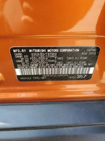 2020 MITSUBISHI OUTLANDER SPORT ES  