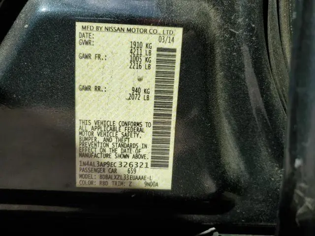 2014 NISSAN ALTIMA 2.5  