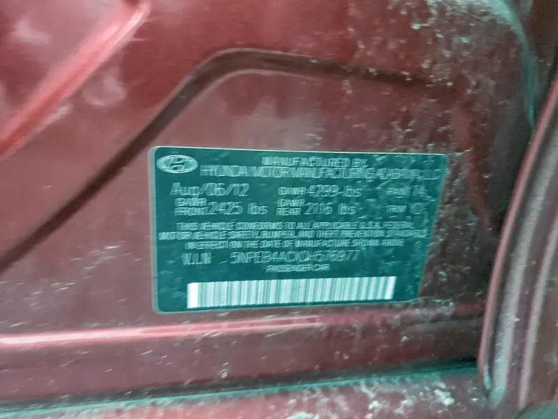 2013 HYUNDAI SONATA GLS  