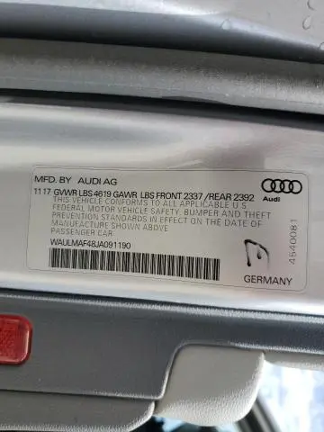 2018 AUDI A4 PREMIUM PLUS