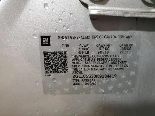 2019 CHEVROLET IMPALA PREMIER  