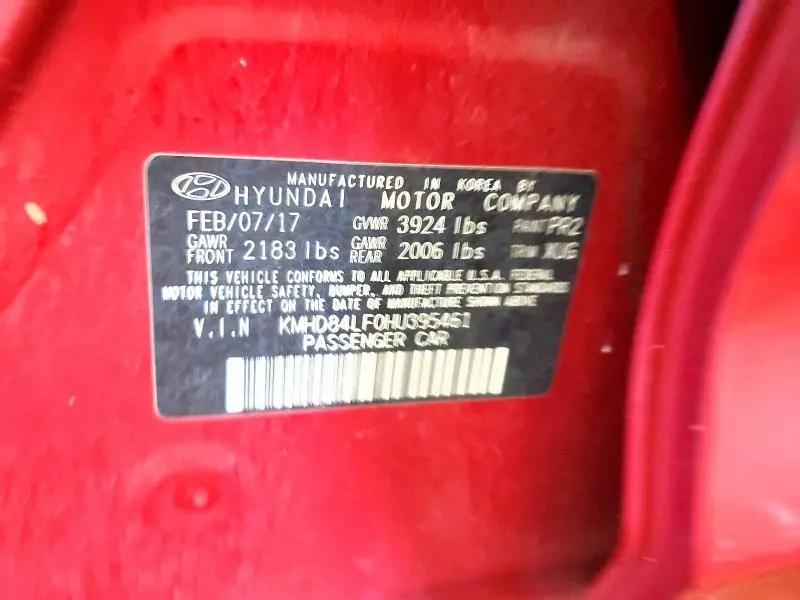 2017 HYUNDAI ELANTRA SE  