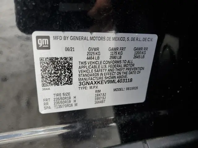 2021 CHEVROLET EQUINOX LT  