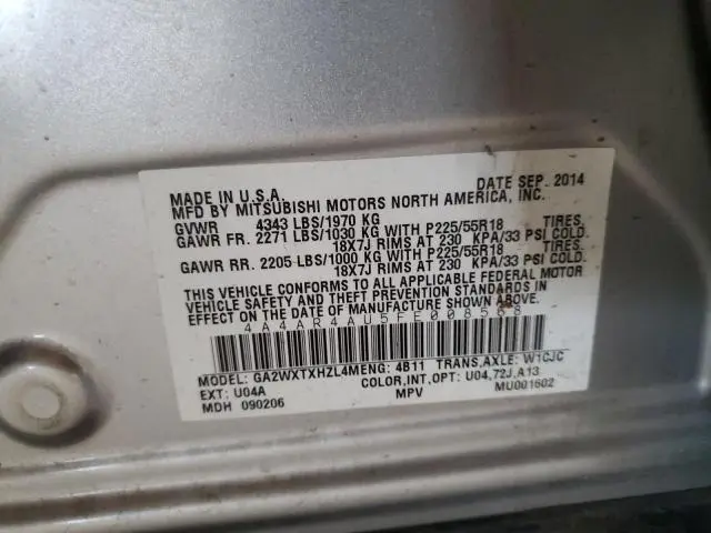 2015 MITSUBISHI OUTLANDER SPORT SE  