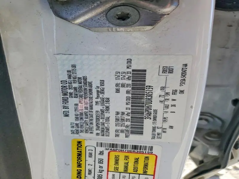 2013 FORD FUSION SE  
