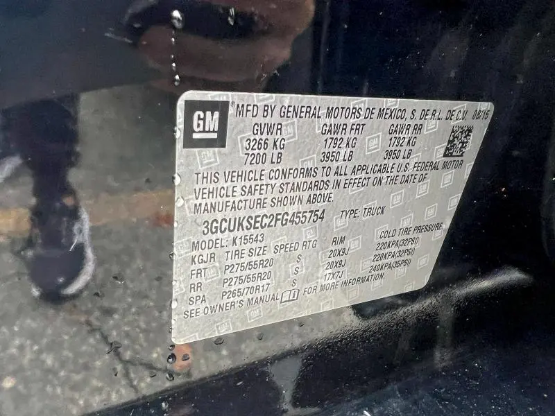 2015 CHEVROLET SILVERADO K1500 LTZ  