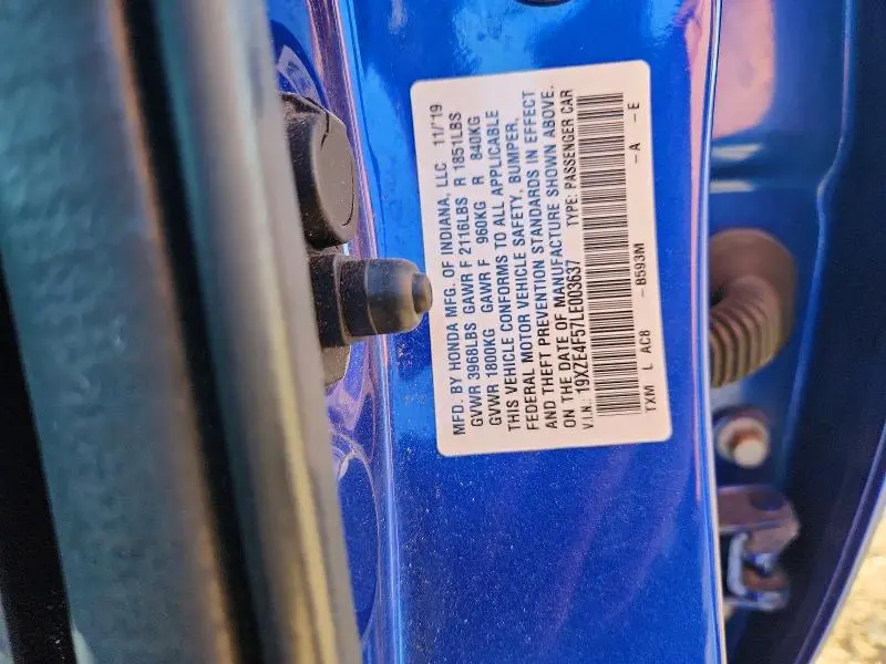 2020 HONDA INSIGHT EX  