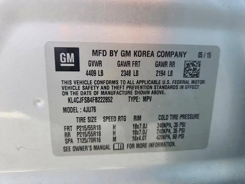 2015 BUICK ENCORE CONVENIENCE  