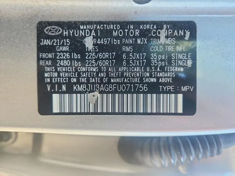 2015 HYUNDAI TUCSON SE  