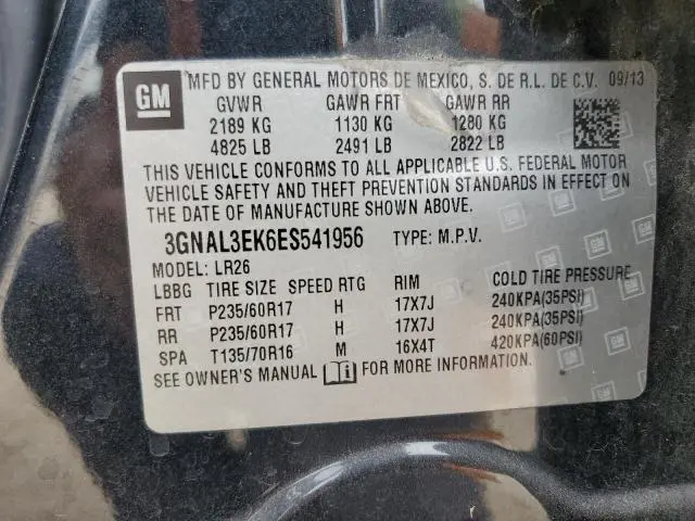 2014 CHEVROLET CAPTIVA LT