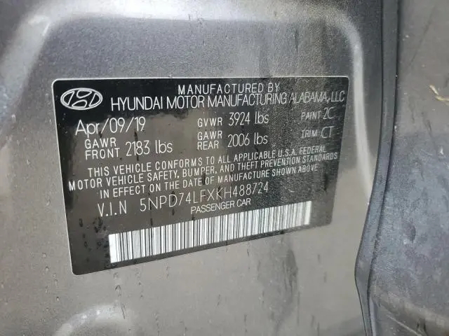 2019 HYUNDAI ELANTRA SE