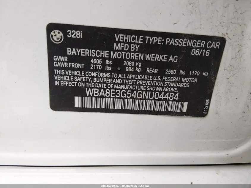 2016 BMW 328I XDRIVE