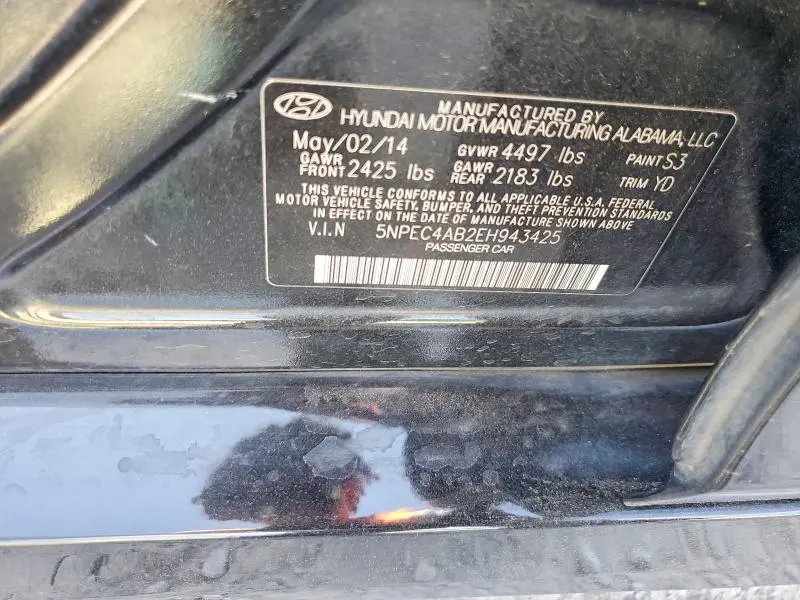 2014 HYUNDAI SONATA LIMITED 2.0T  