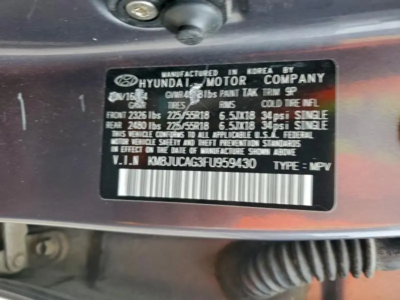 2015 HYUNDAI TUCSON LIMITED  