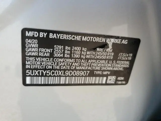 2020 BMW X3 XDRIVE30I  