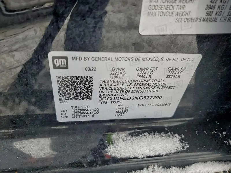 2022 CHEVROLET SILVERADO K1500 LT TRAIL BOSS  