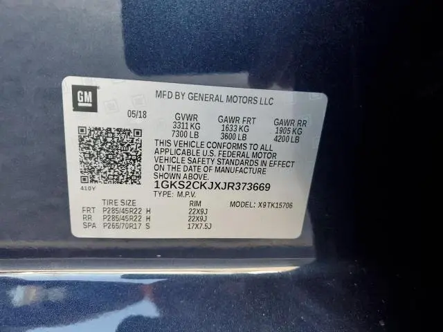 2018 GMC YUKON DENALI  