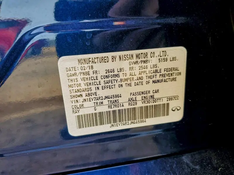 2018 INFINITI Q50 LUXE  