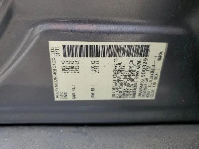 2016 NISSAN MAXIMA 3.5S  