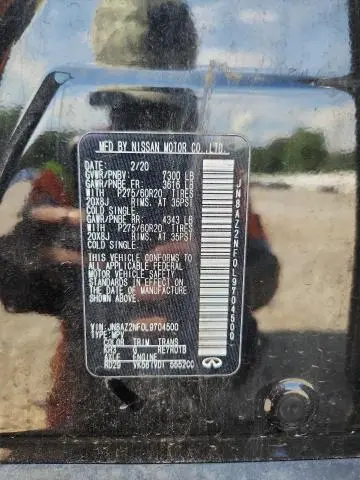 2020 INFINITI QX80 LUXE