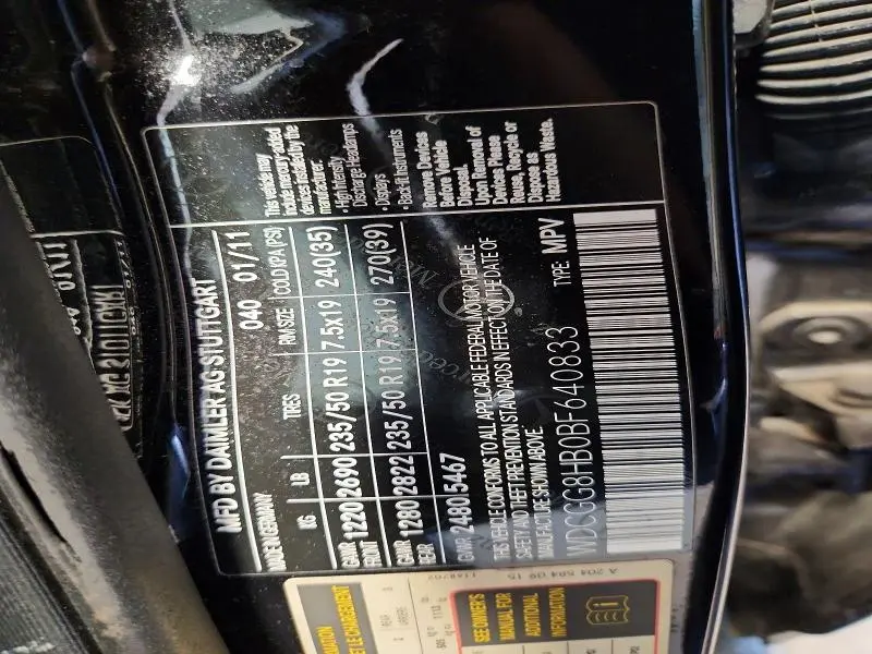 2011 MERCEDES-BENZ GLK 350 4MATIC  
