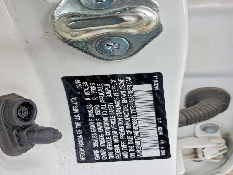 2017 HONDA CIVIC SPORT  