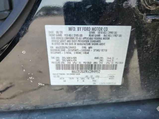 2020 FORD ECOSPORT SE  