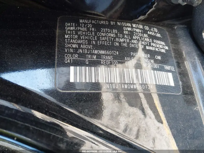 2021 NISSAN ROGUE SPORT S AWD XTRONIC CVT