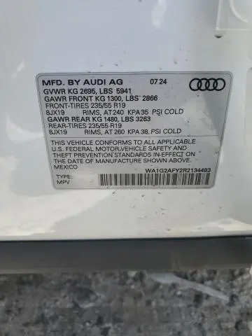 2024 AUDI Q5 E PREMIUM 55  