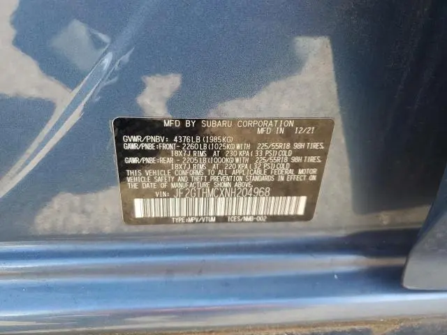 2022 SUBARU CROSSTREK LIMITED  