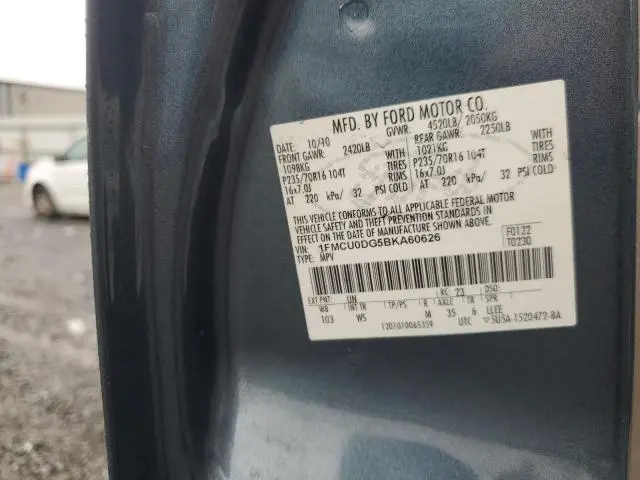 2011 FORD ESCAPE XLT  