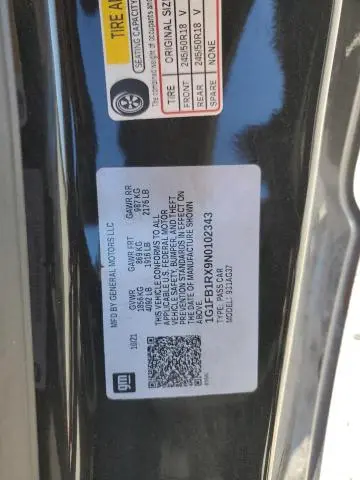 2022 CHEVROLET CAMARO LS  