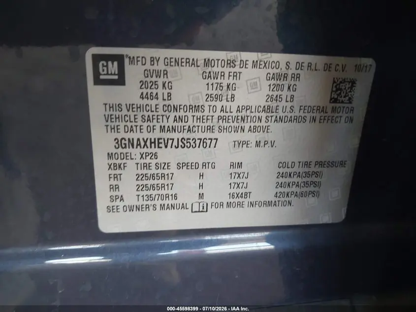 2018 CHEVROLET EQUINOX LS