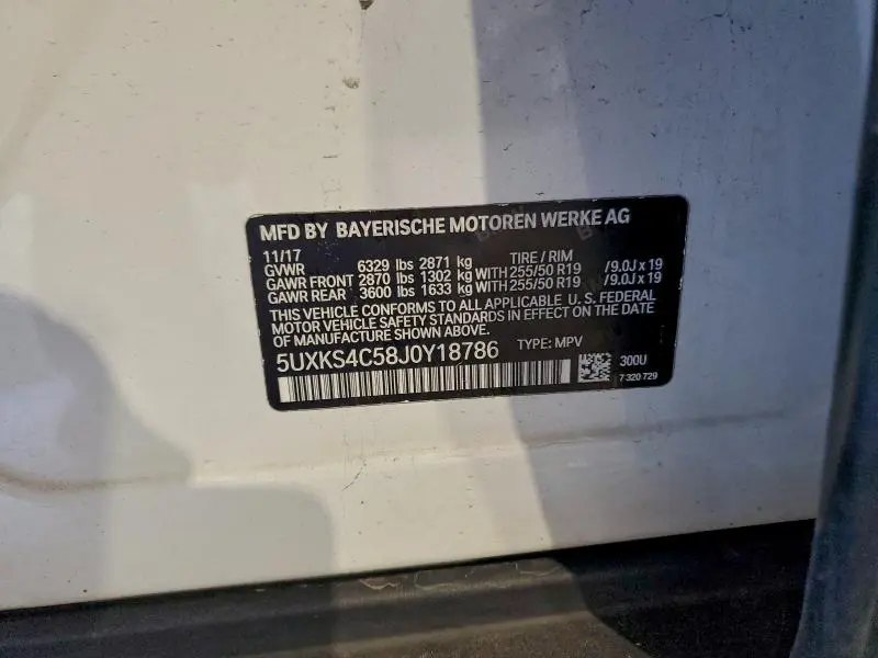 2018 BMW X5 XDRIVE35D  