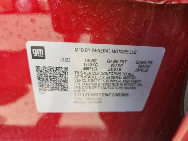 2022 CHEVROLET MALIBU LT  
