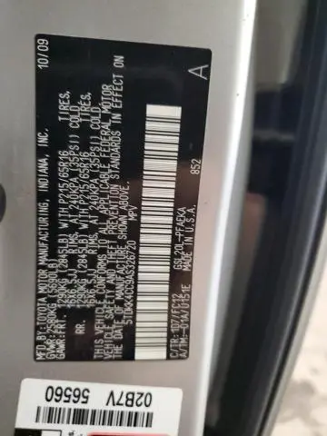 2010 TOYOTA SIENNA CE  