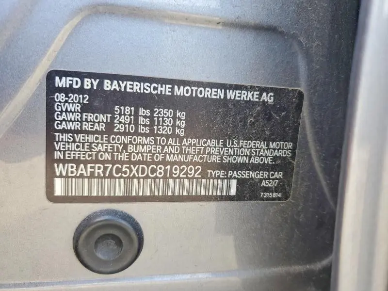 2013 BMW 535 I  