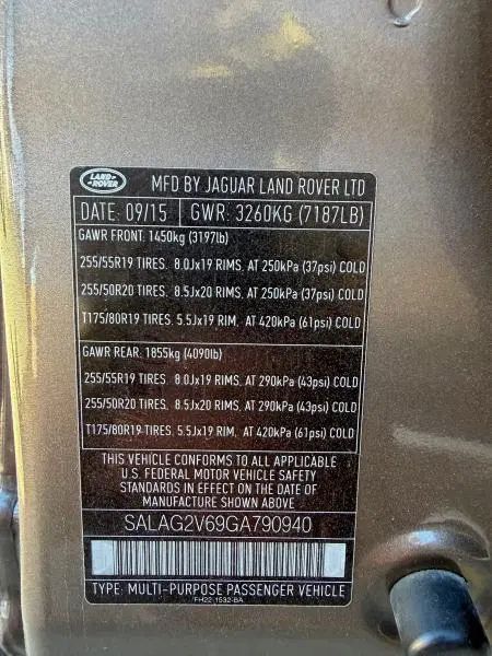 2016 LAND ROVER LR4 HSE  