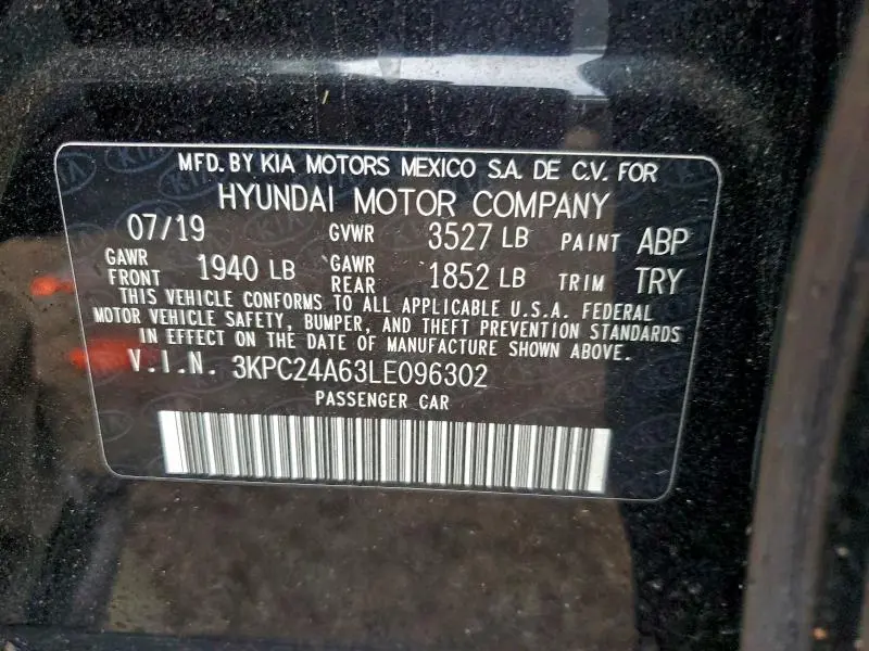 2020 HYUNDAI ACCENT SE  