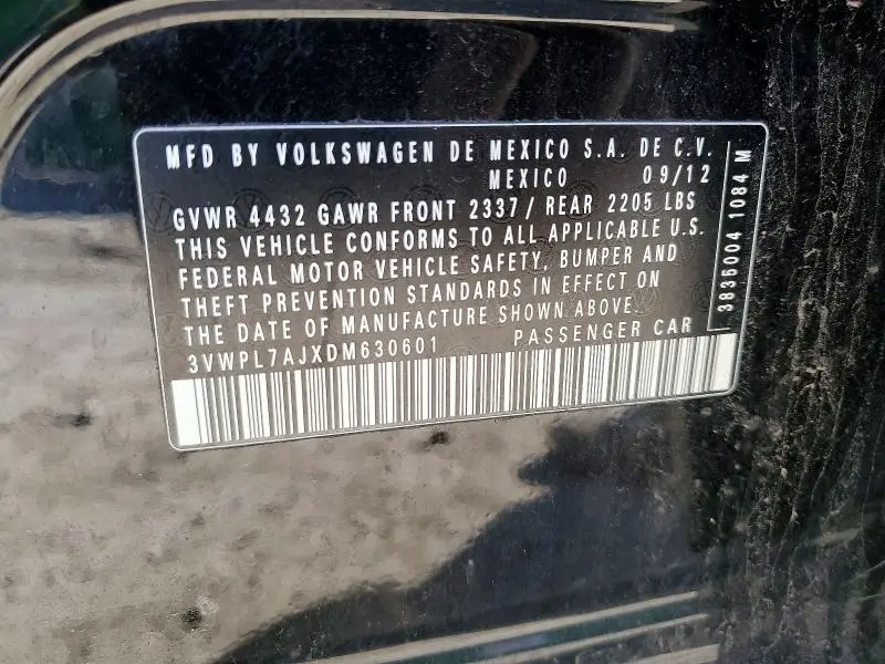 2013 VOLKSWAGEN JETTA TDI  