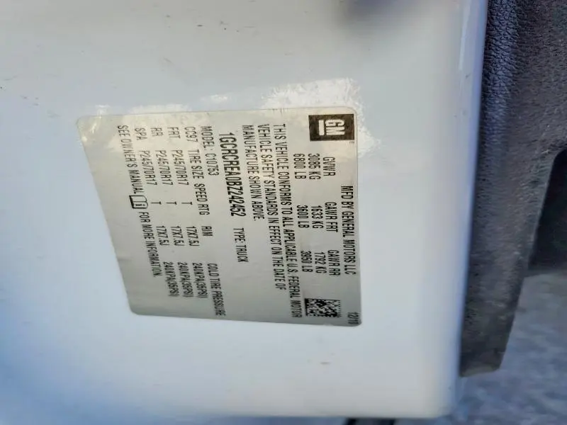 2011 CHEVROLET SILVERADO C1500 LS  