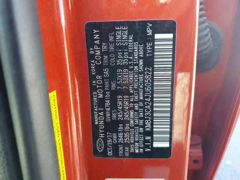 2018 HYUNDAI TUCSON LIMITED  