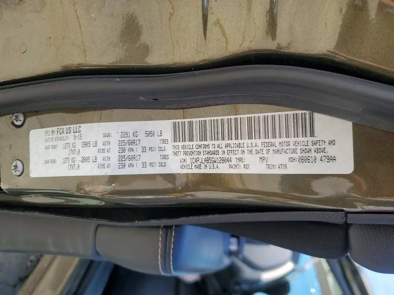 2016 JEEP CHEROKEE SPORT  