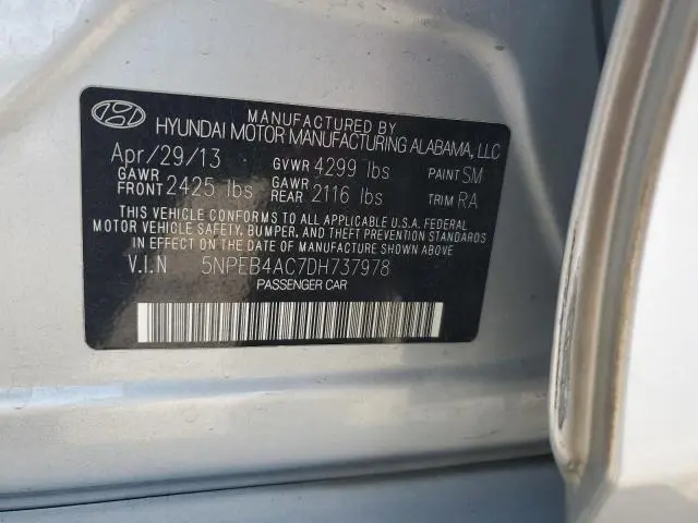 2013 HYUNDAI SONATA GLS  