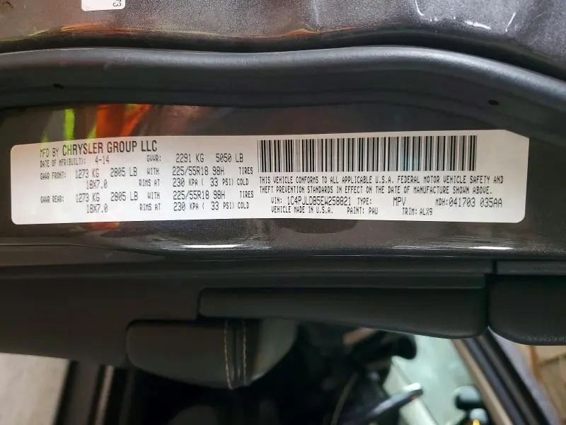 2014 JEEP CHEROKEE LIMITED  