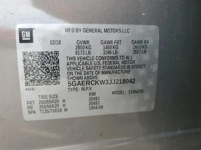 2018 BUICK ENCLAVE PREMIUM
